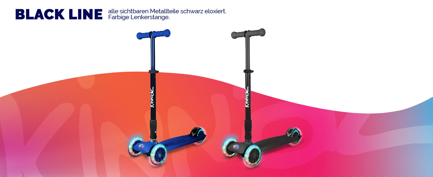 Kinnaz TWO Kinderroller Blackline