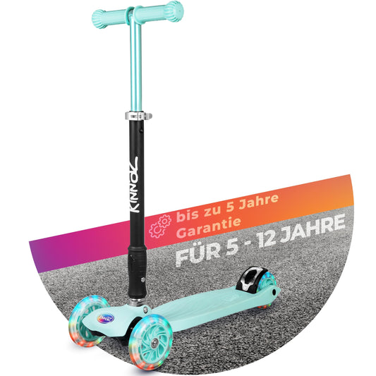 kinnaz Two, Mint, ab 5 - 12 Jahre, faltbar, einstellbar, LED Räder