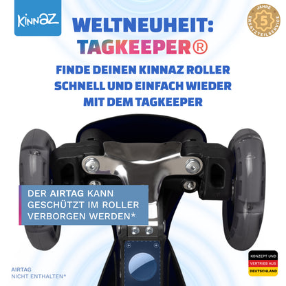 kinnaz ONE, 2 - 6 Jahre, Schwarz, LED Räder