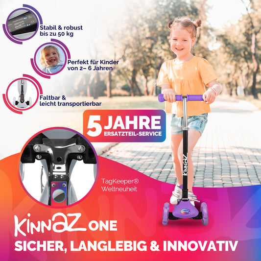 kinnaz ONE, 2 - 6 Jahre, Lila, LED Räder