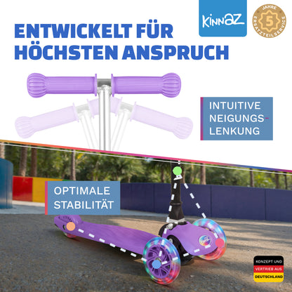 kinnaz ONE, 2 - 6 Jahre, Lila, LED Räder