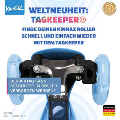 kinnaz ONE, 2 - 6 Jahre, Light Blue, LED Räder