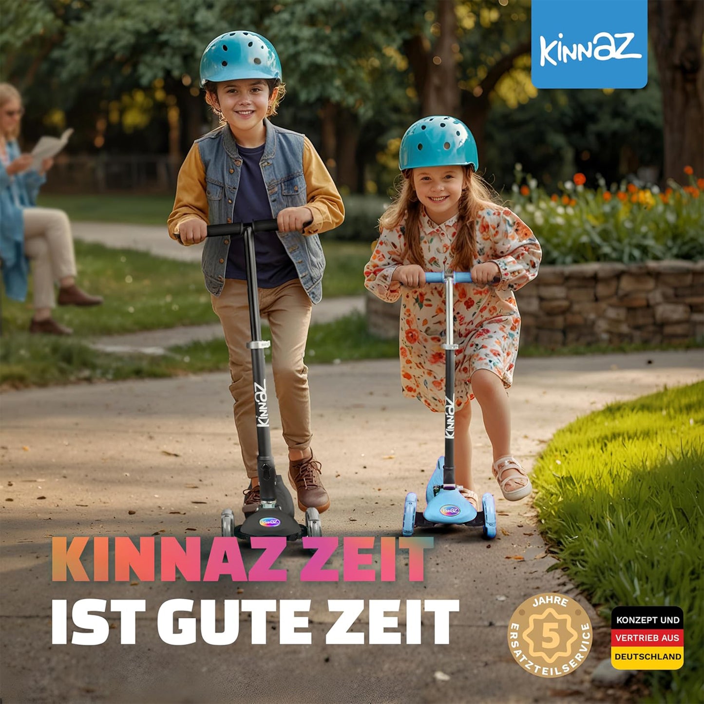 kinnaz ONE, 2 - 6 Jahre, Light Blue, LED Räder
