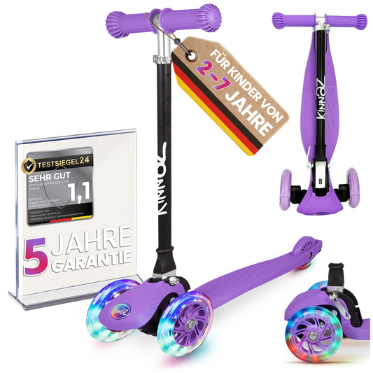 kinnaz ONE, 2 - 6 Jahre, Lila, LED Räder